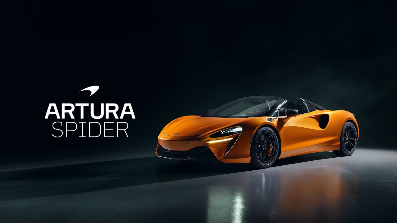 O novo Mclaren Artura Spider.